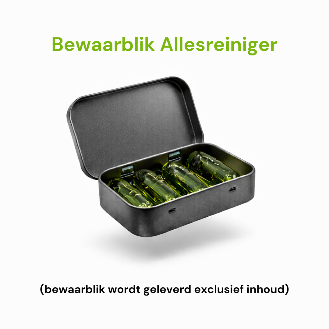 Bewaarblik pods Allesreiniger