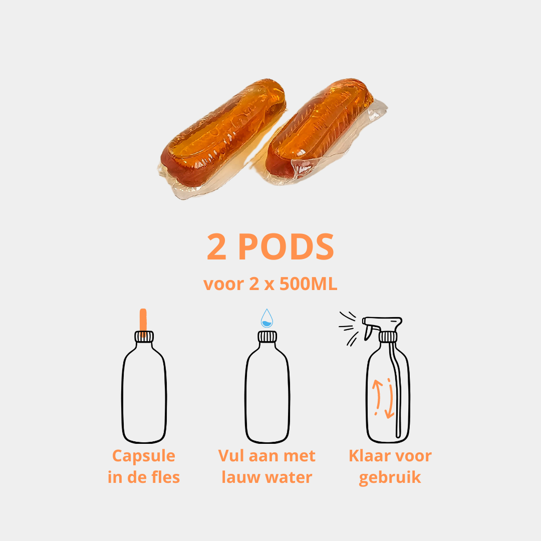 Keukenreiniger Pods - 2 stuks