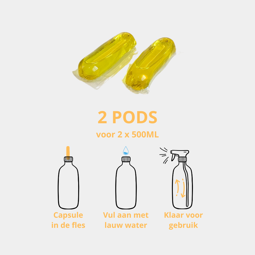 Glasreiniger Pods - 2 stuks