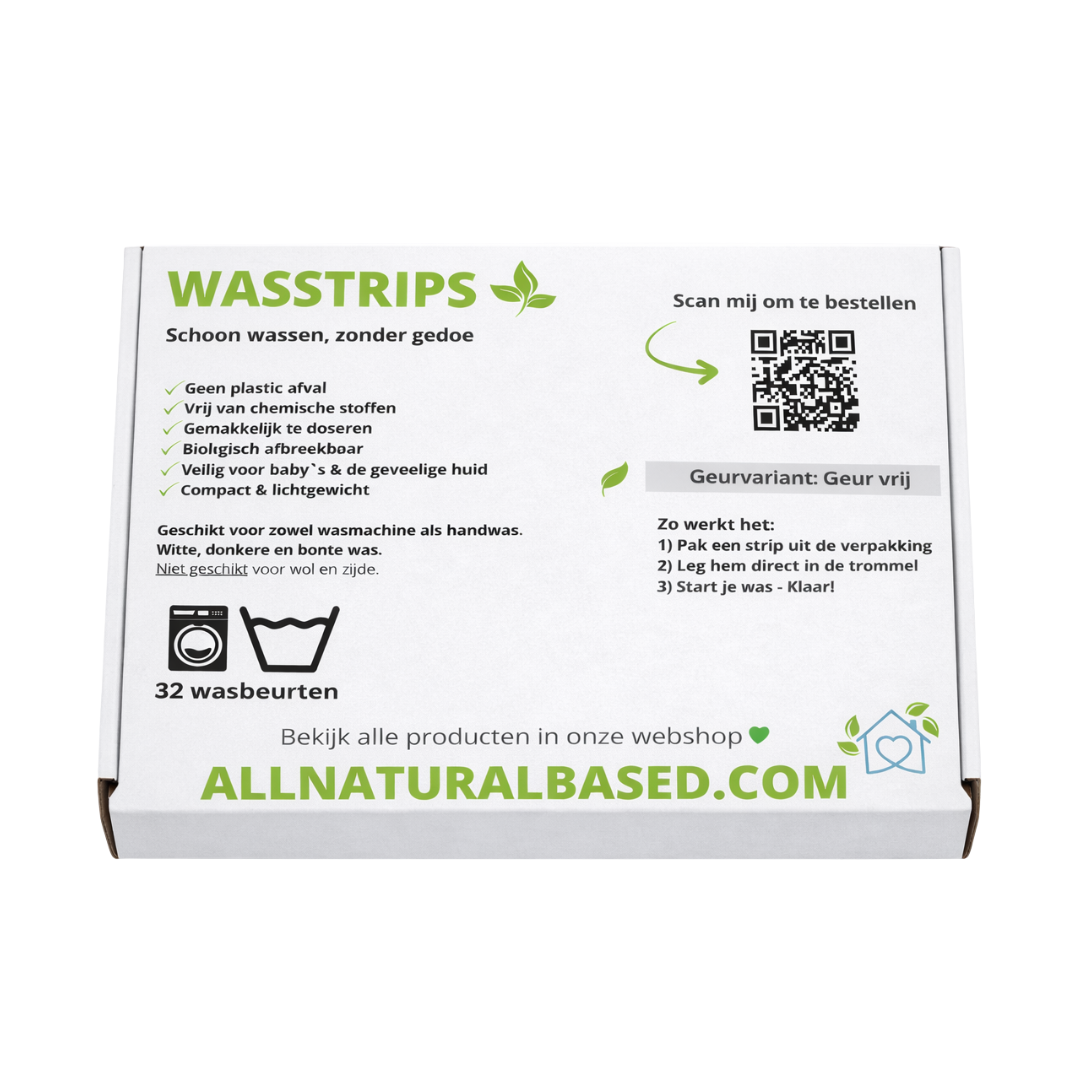 Wasstrips - Geur Vrij