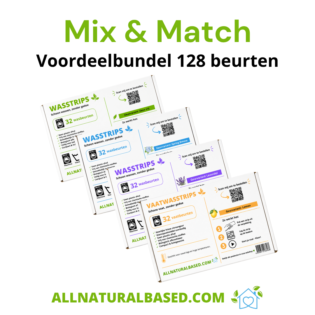 Mix & Match - 128 (vaat) wasbeurten.