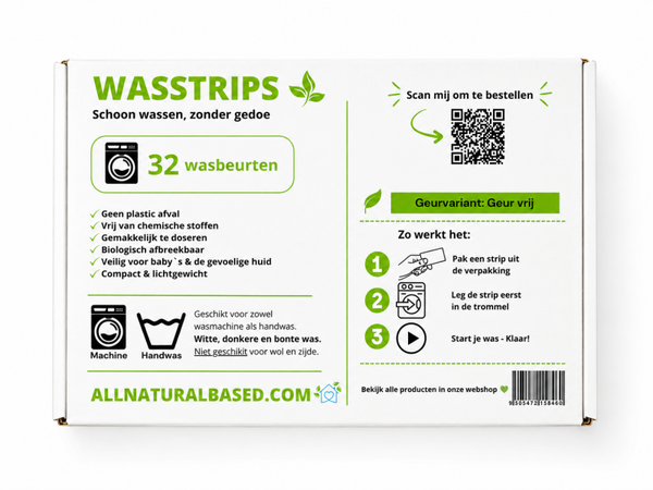 Wasstrips - Geur Vrij