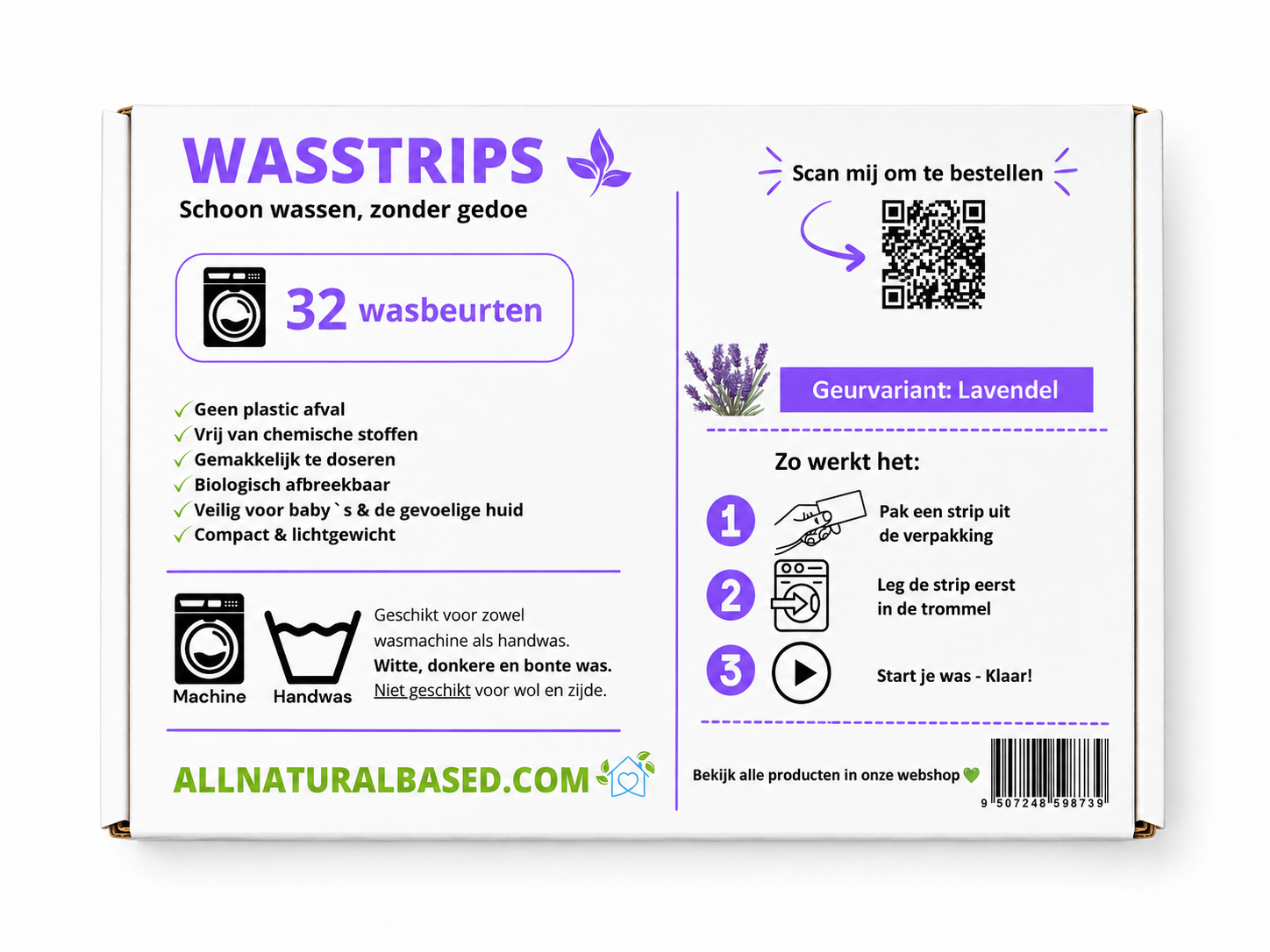 Wasstrips - Lavendel