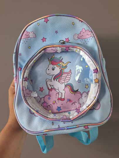 Rugzakje unicorn blauw