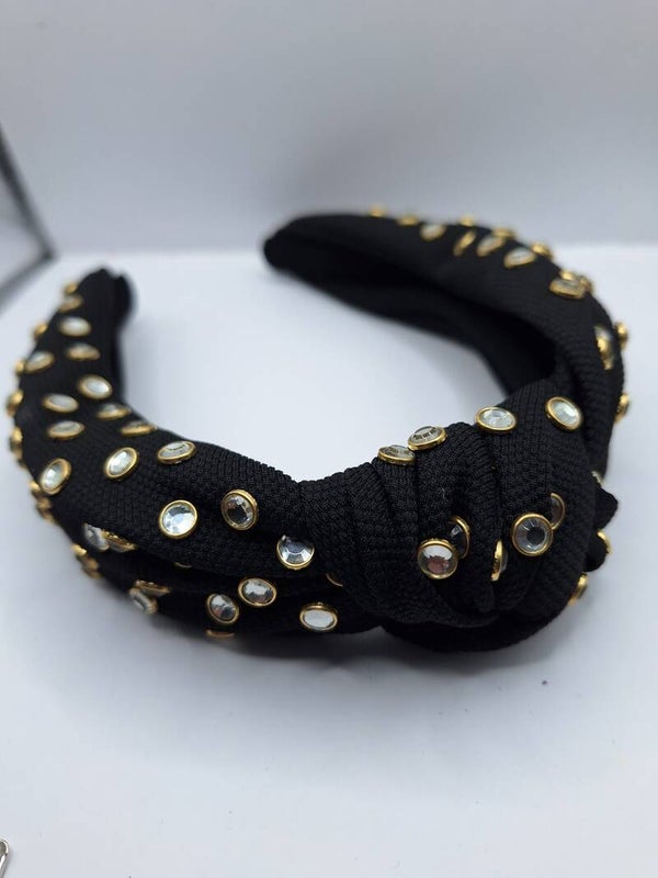 Diadeem studs zwart