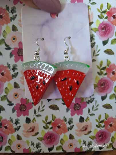 Oorbelletjes met meloen