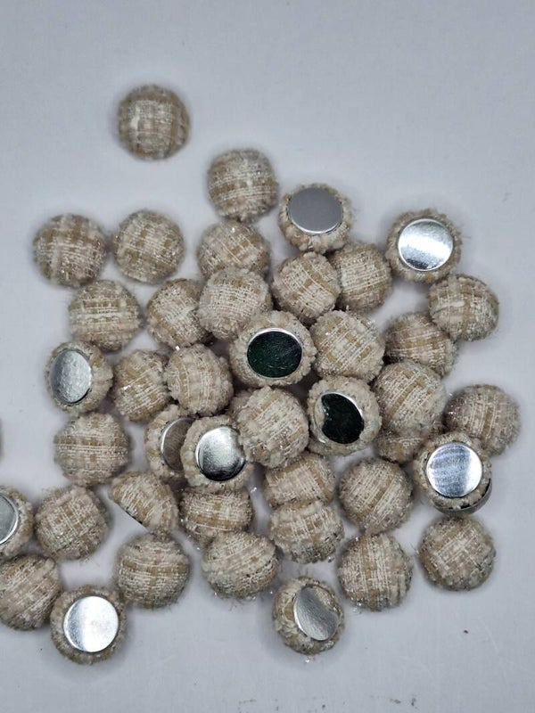 Pompom Mousseline beige 15mm