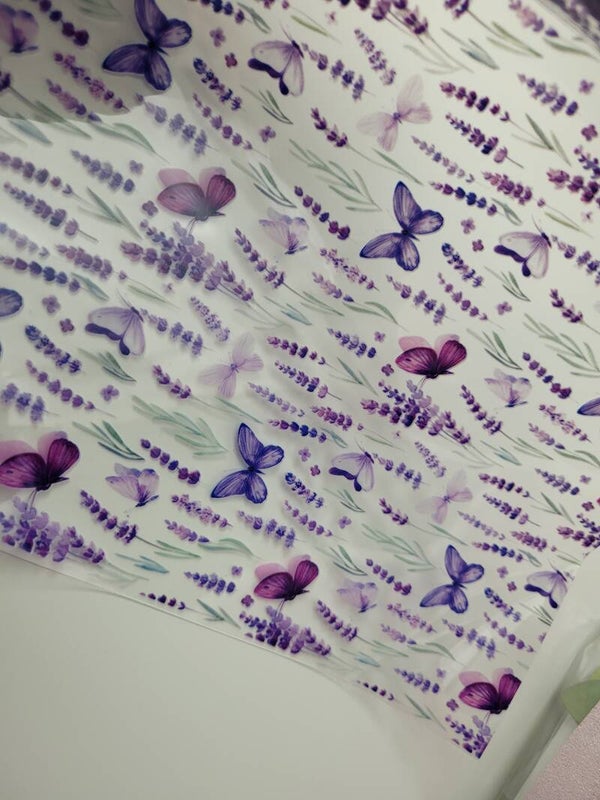 Vlinder transparant a4