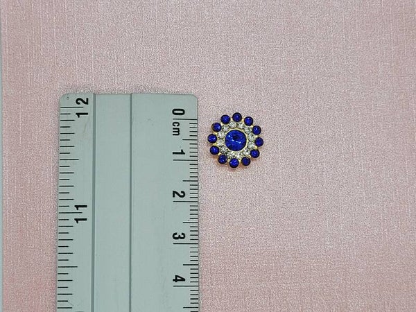 Donkerblauw,gouden basis