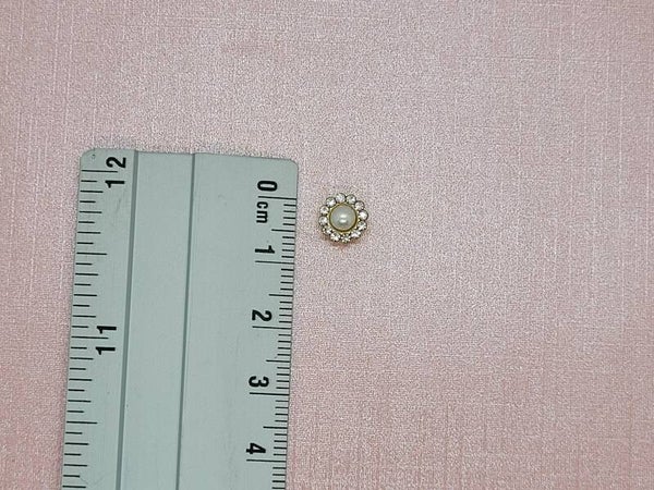 Parel wit, gouden basis