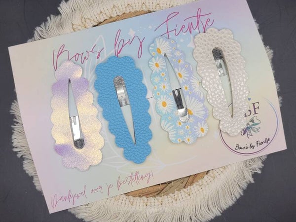 Klik-klak speldjes met schulprandje 6,5cm #40