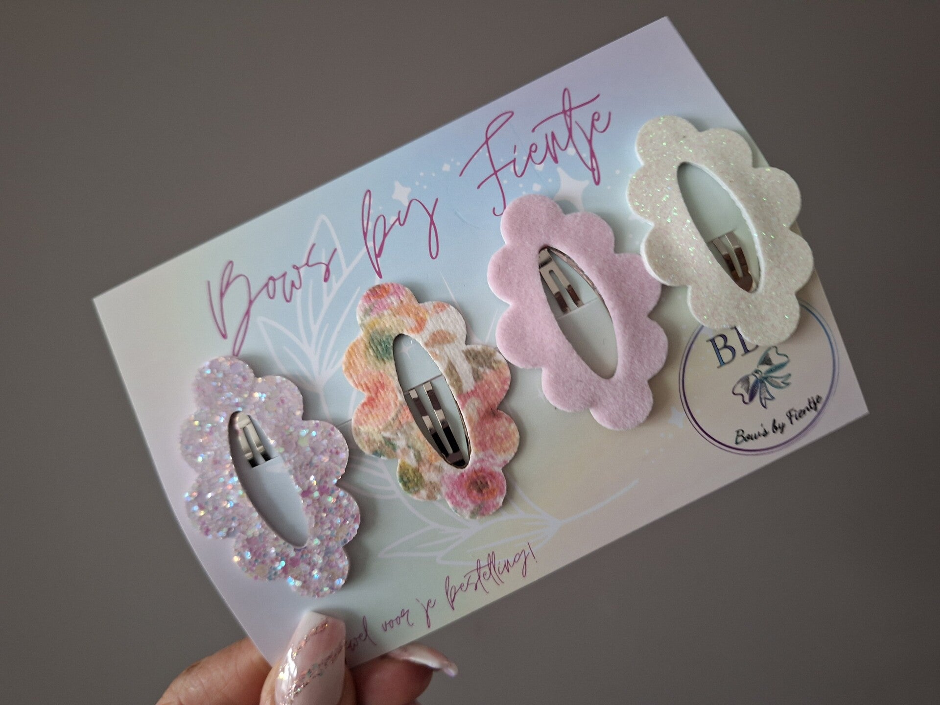 Klik-klak speldjes ovaal met schulprandje 5cm #b1