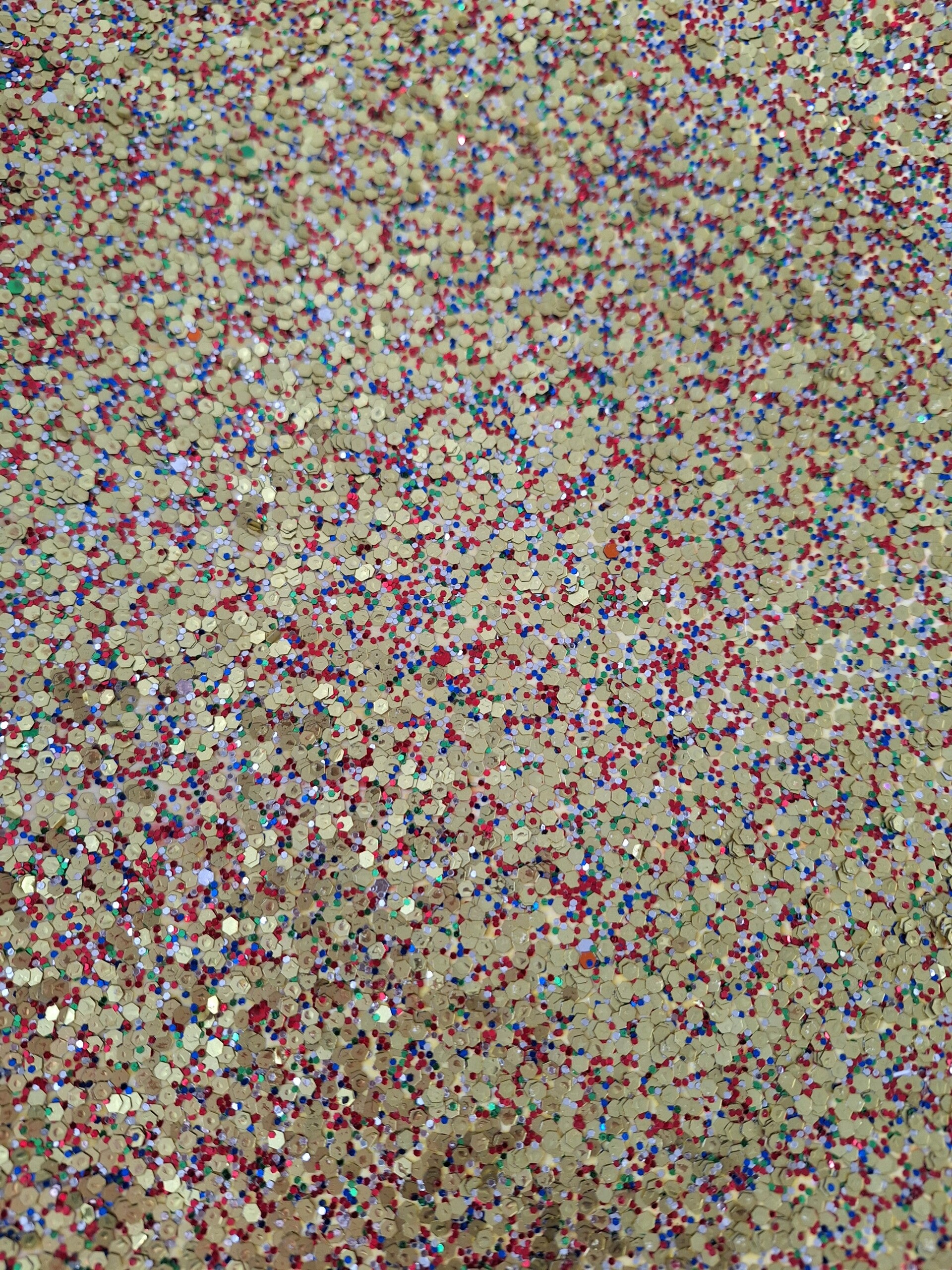 Grove glitter goud,rood,wit,blauw #gg46