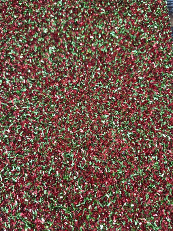 Grove glitter groen, rood "gras" #gg