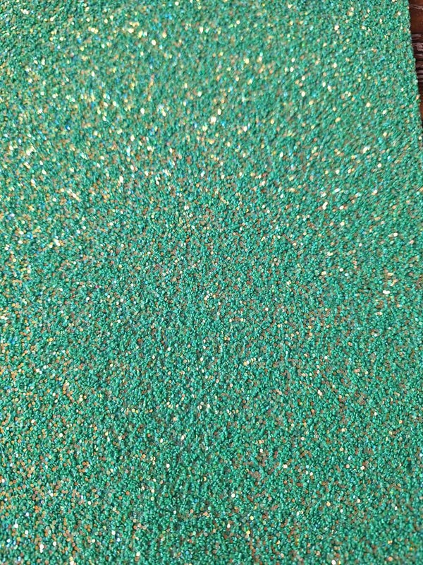 Grove glitter groen met goud #gg6