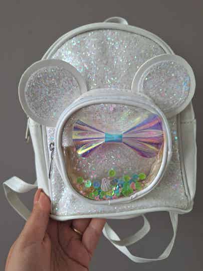 Glitter minnie rugzakje