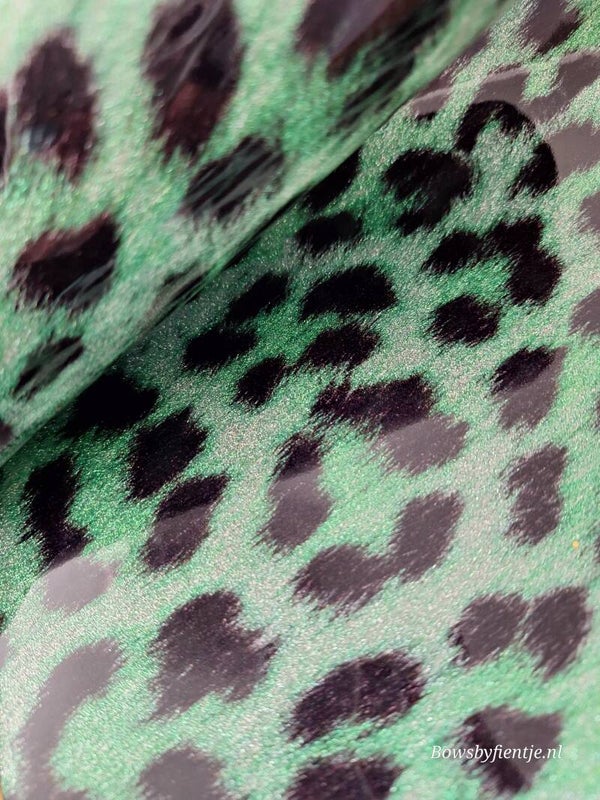 Panterprint groen glitter jelly #pr88