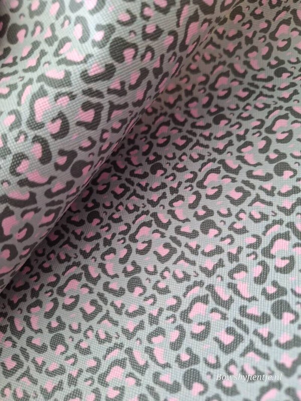 Panterprint grijs roze #pr70
