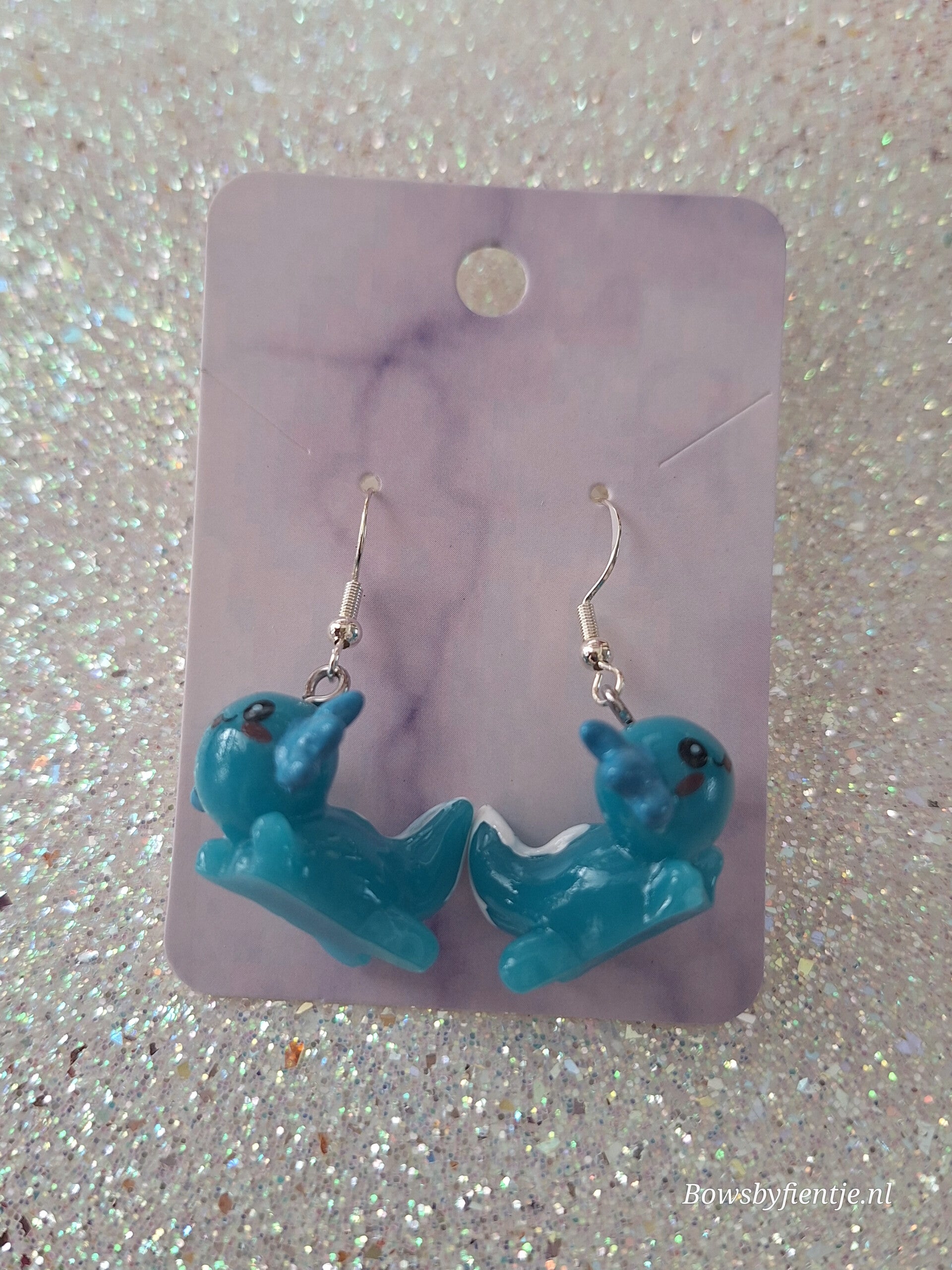 Oorbelletjes axolotl groen