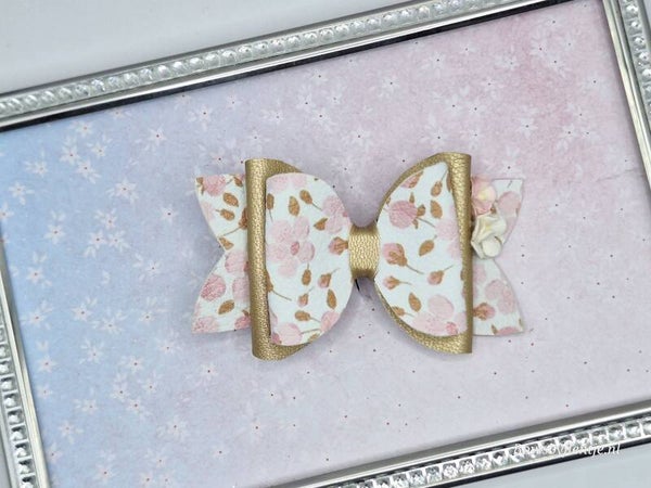 Haarstrik goud roze