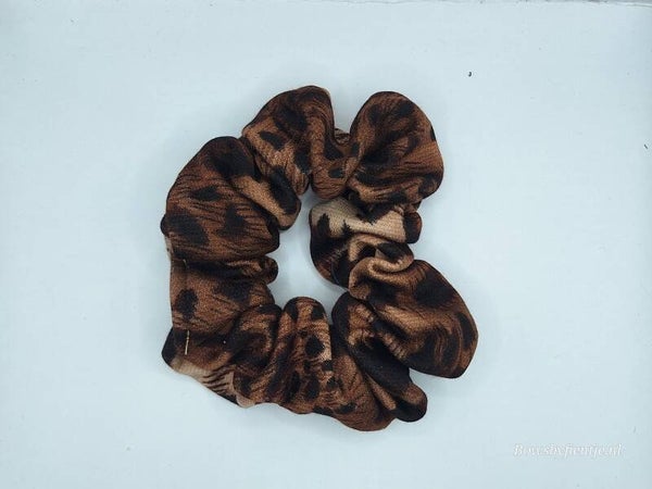 Scrunchie Brown Leopard