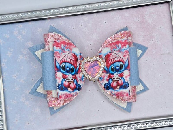 Kerst haarstrik stitch