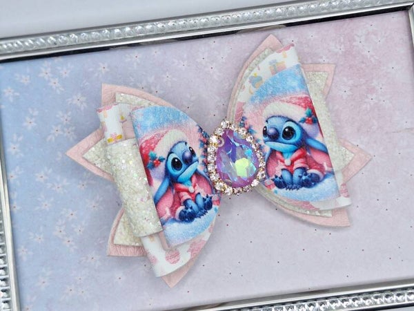 Kerst haarstrik stitch