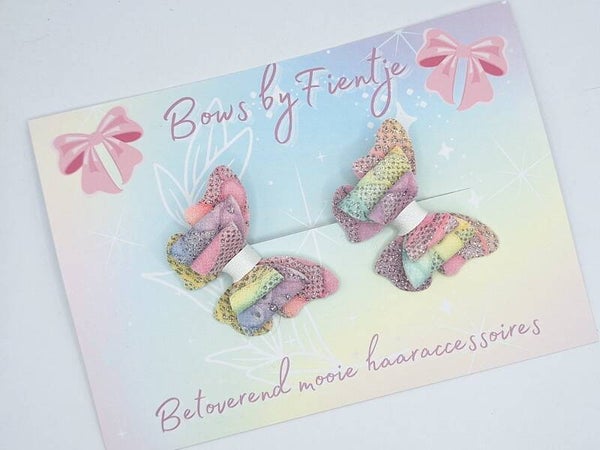 Vlinderstrikjes Soft pastel edition