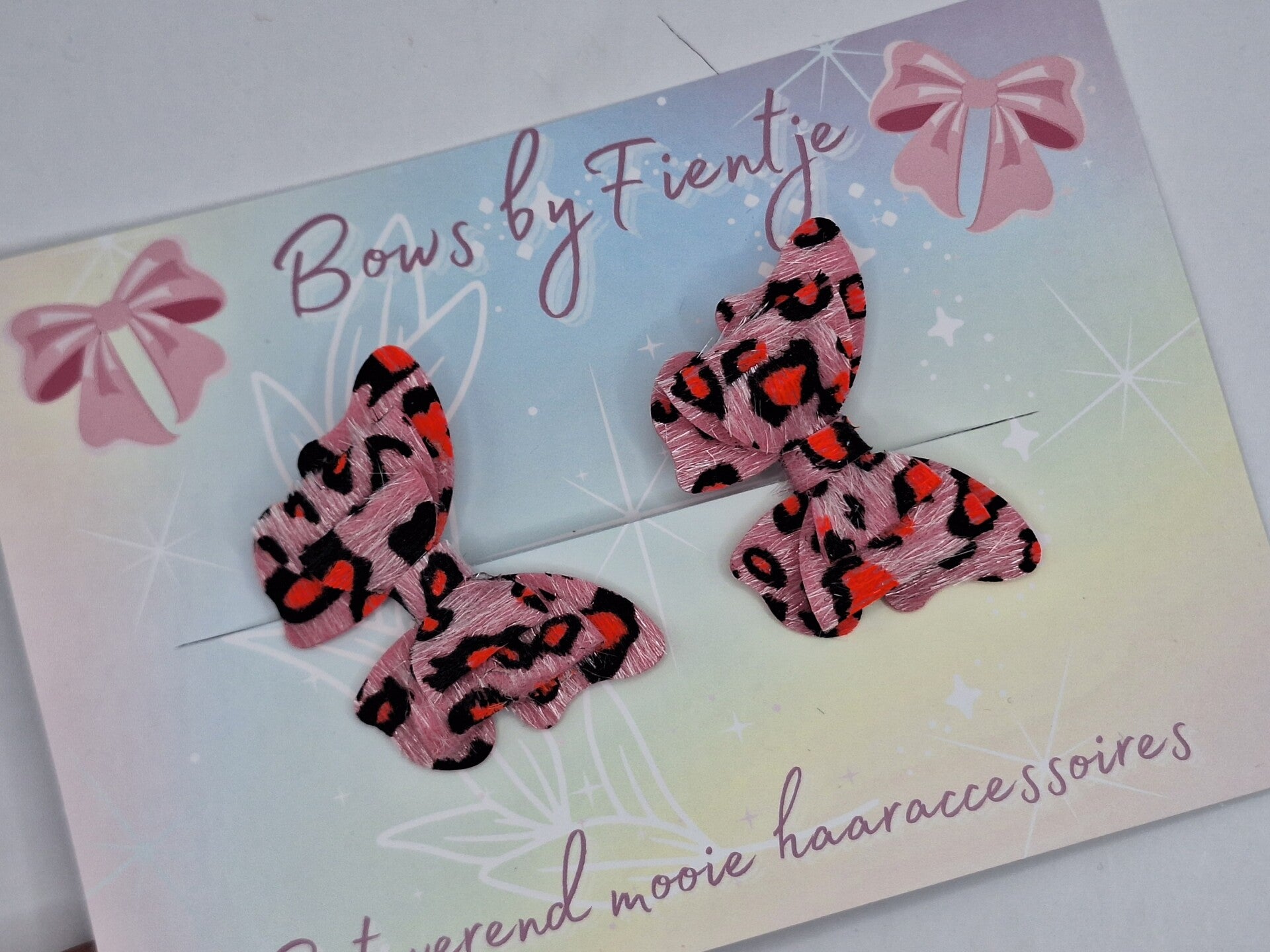 Vlinderstrikjes pink panther