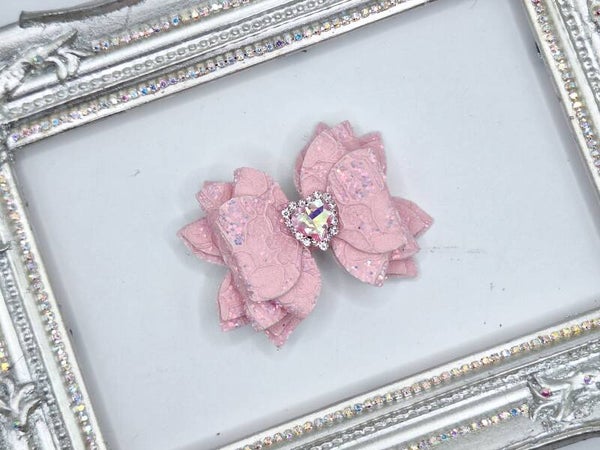 Haarstrik roze lace