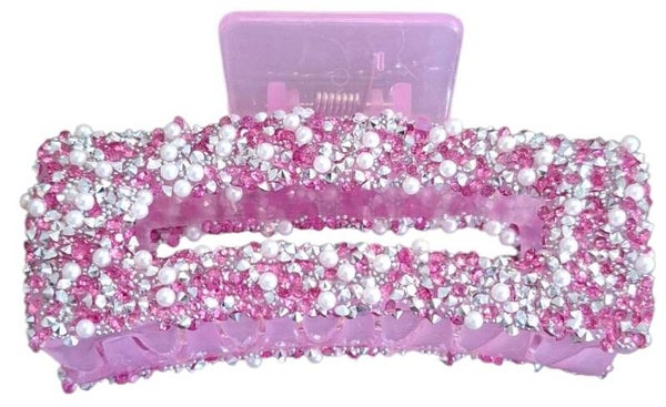 Haarklem light pink pearls