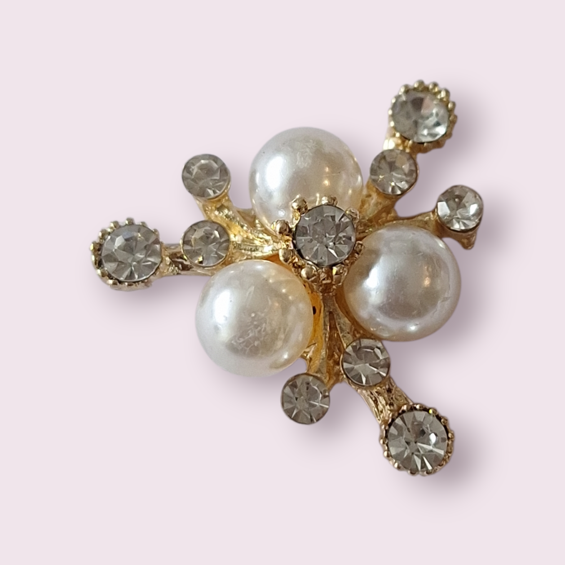 Strass met pareltjes