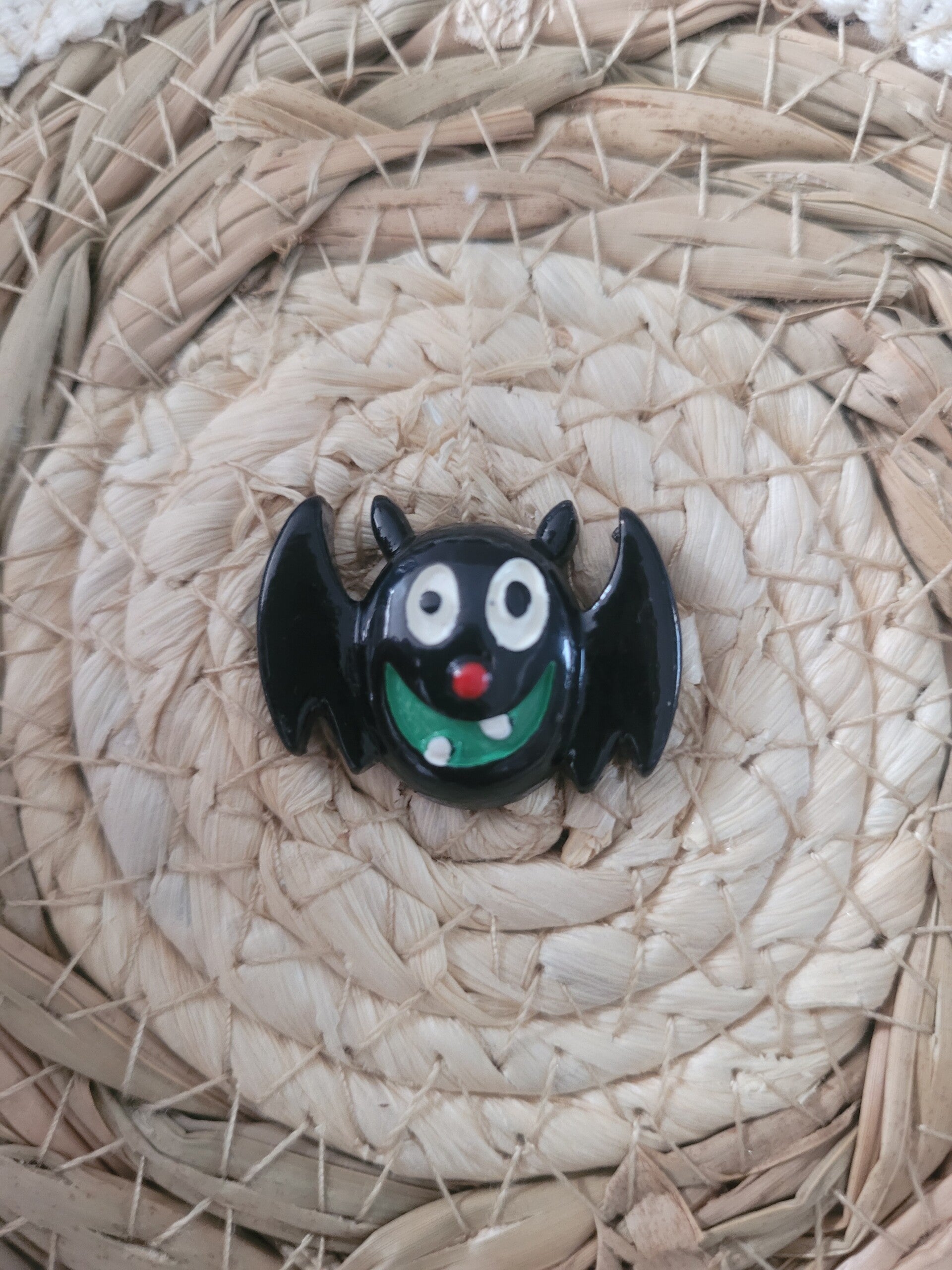 Halloween flatback vleermuis zwart