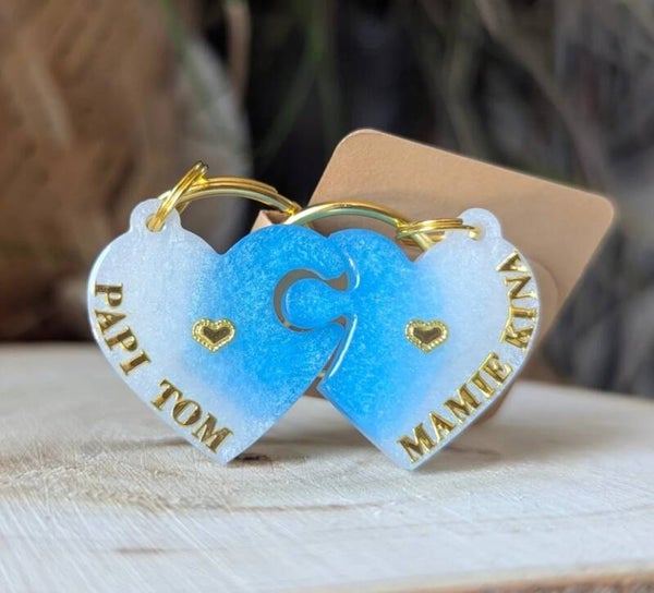 Créer mon Porte-clés matchy cœurs