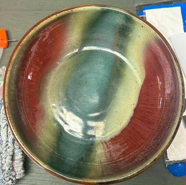 handmade stoneware pottery bowl
