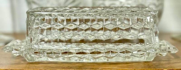 CRYSTAL BUTTER DISH