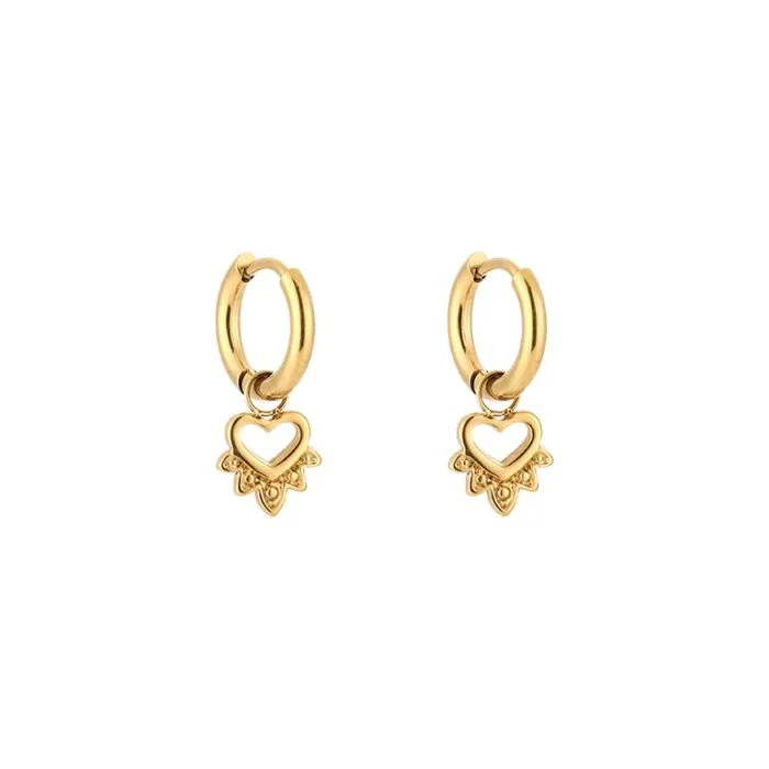 oorbellen | boho heart