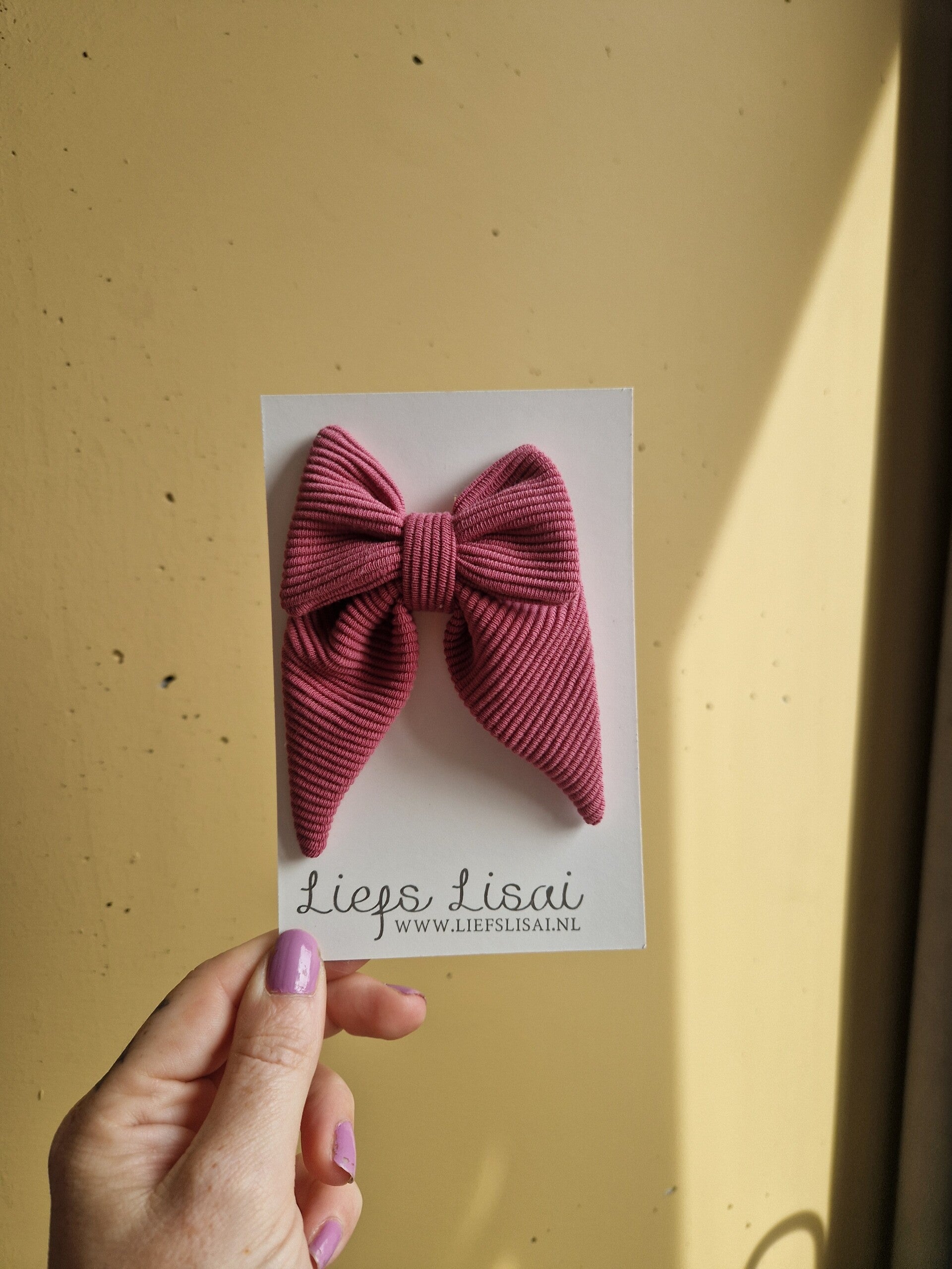 haarspeld strik | old rose