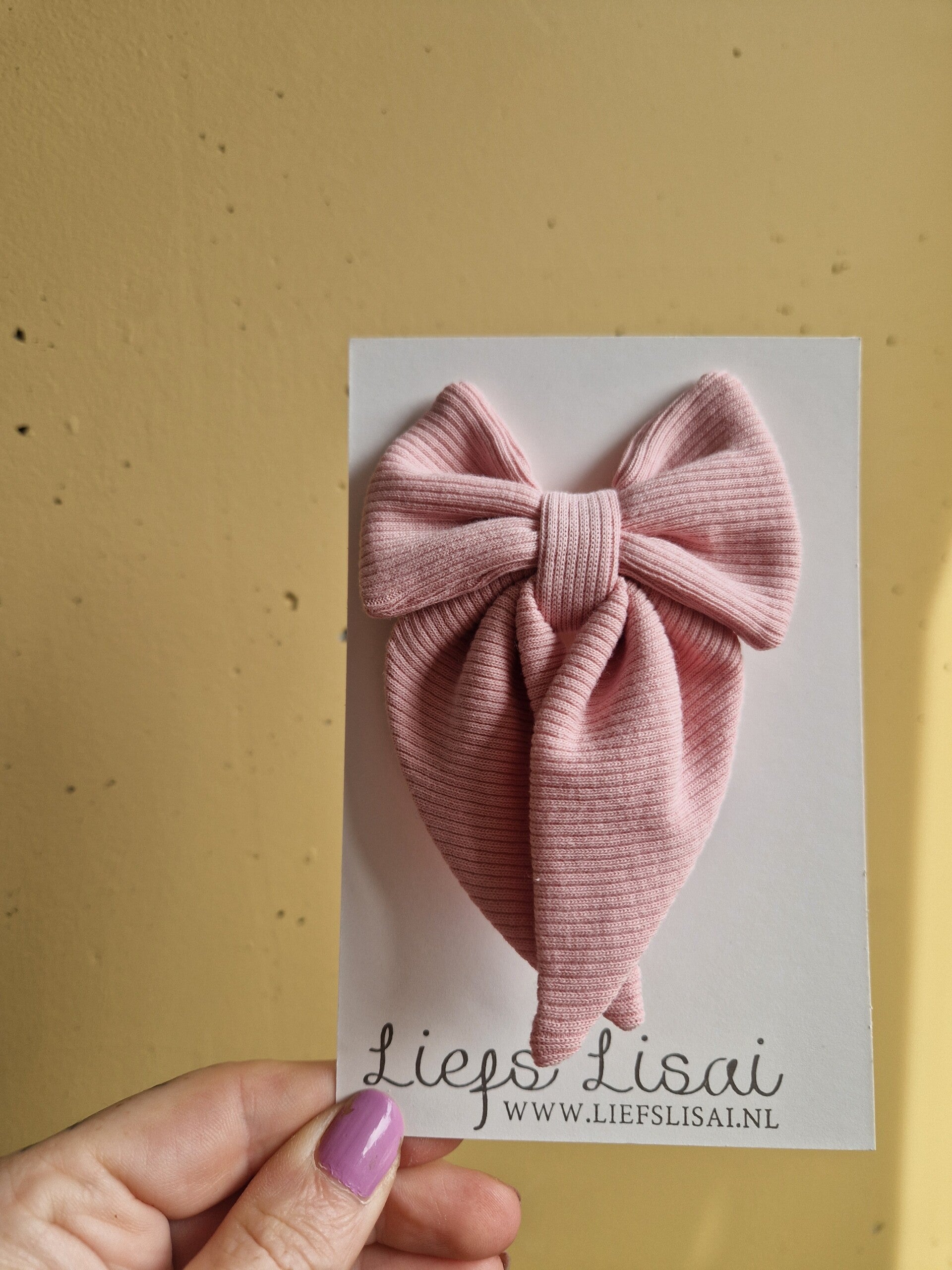 haarspeld strik | blush