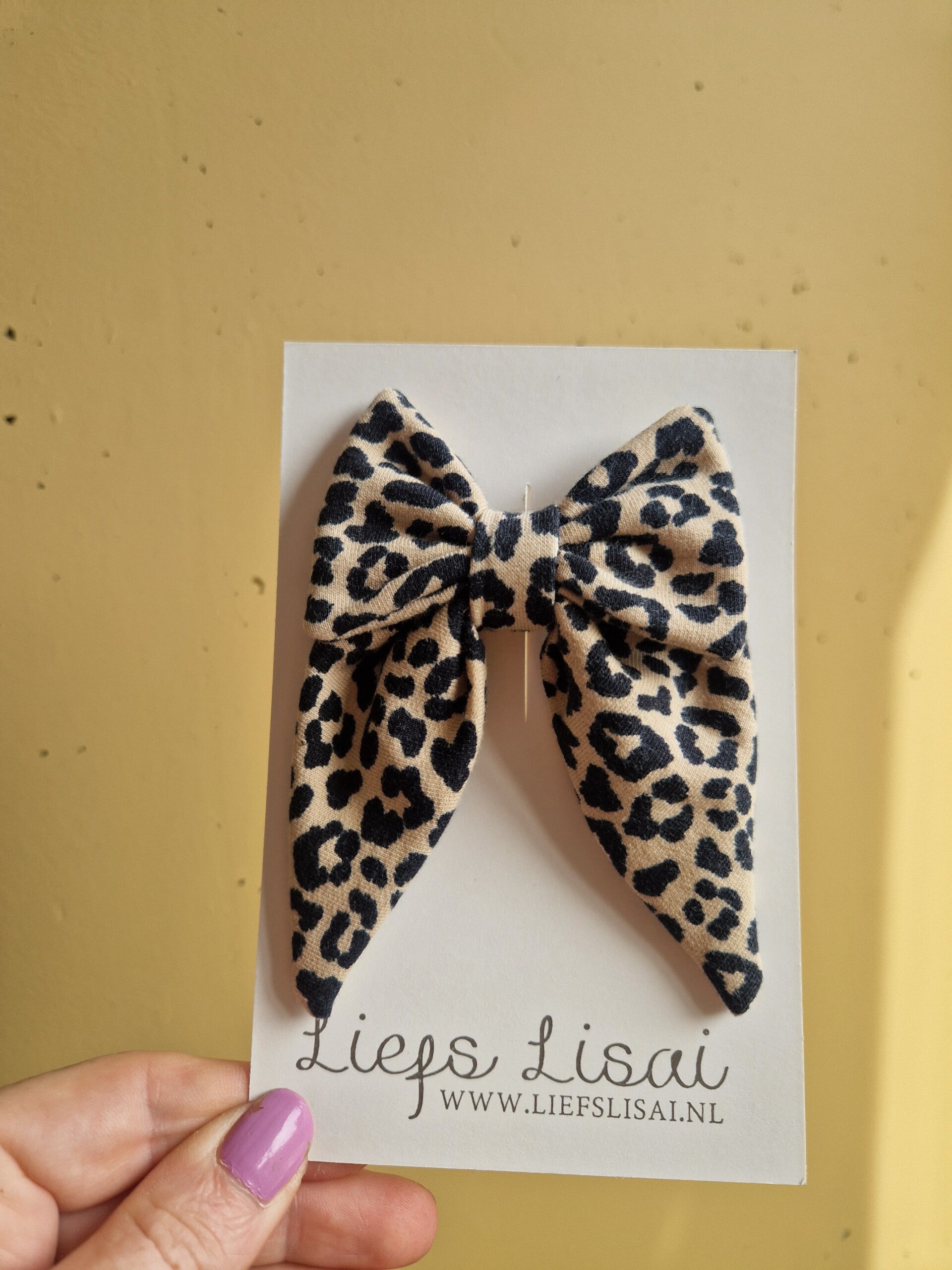 haarspeld strik | leopard