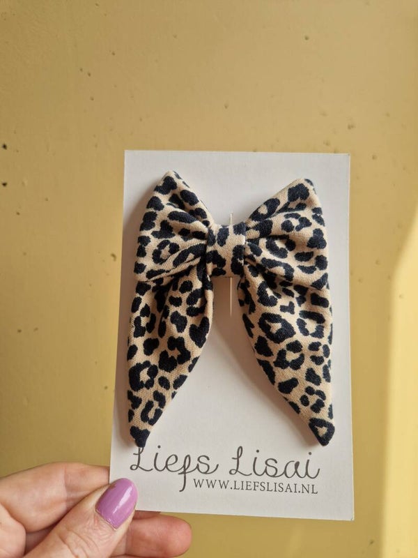 haarspeld strik | leopard