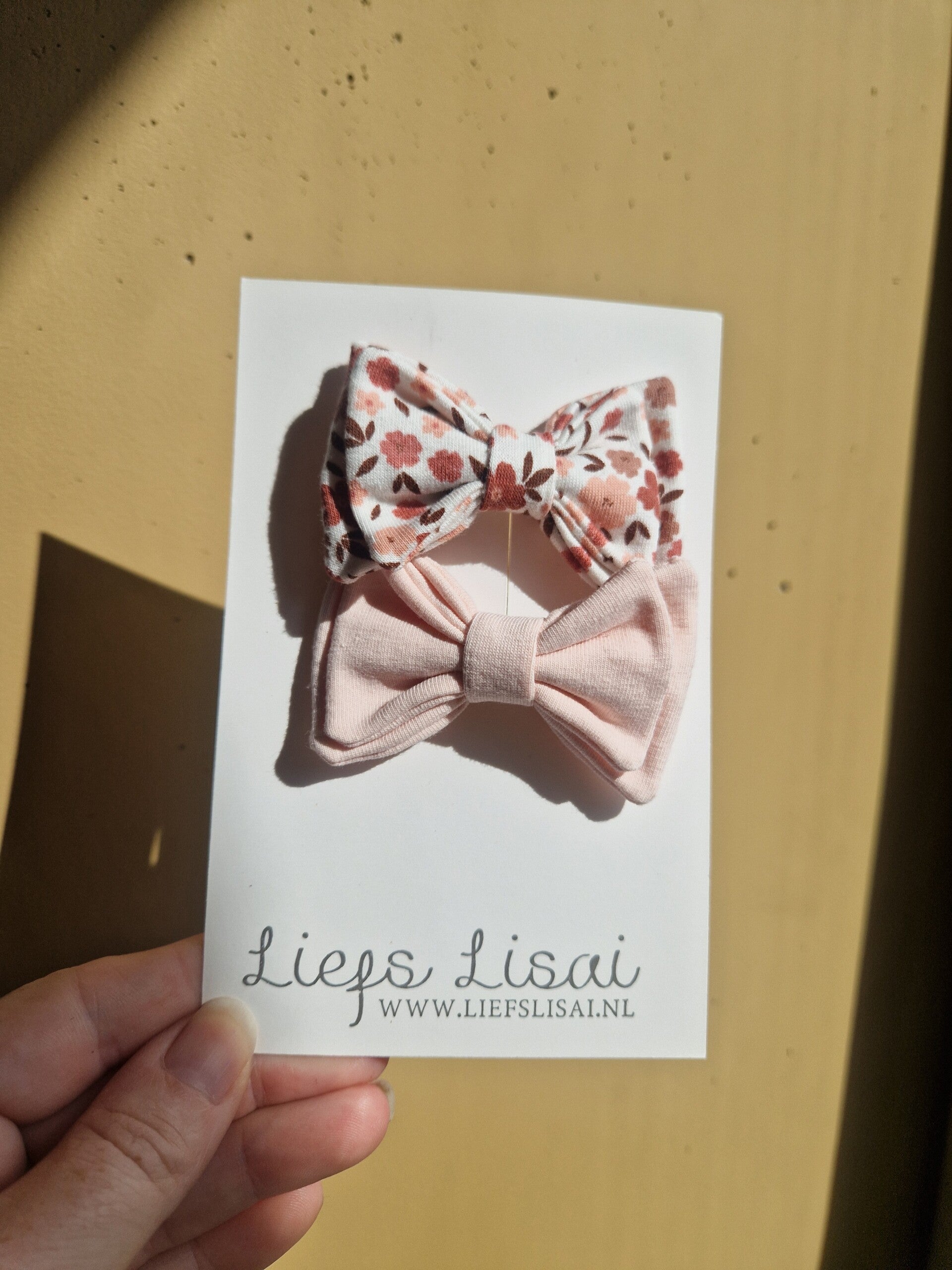 haarspeldjes strik set | pink