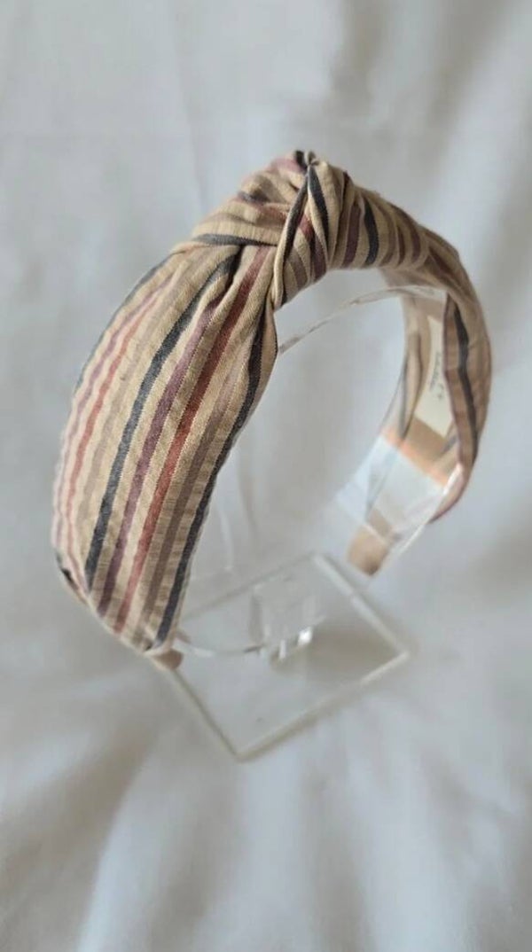 haarband | beige stripes