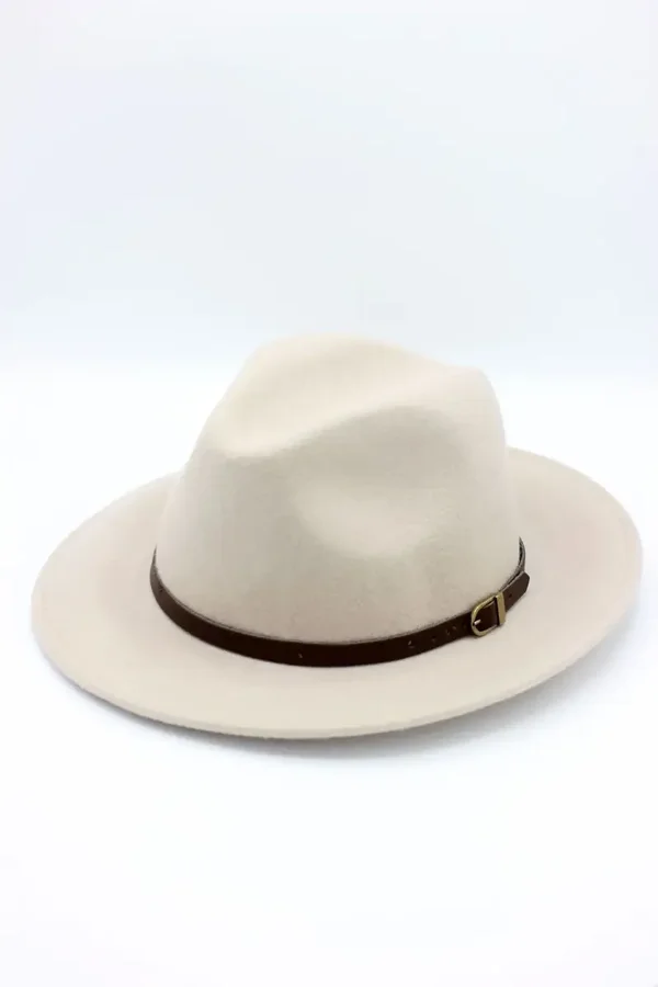 fedora hoed | white