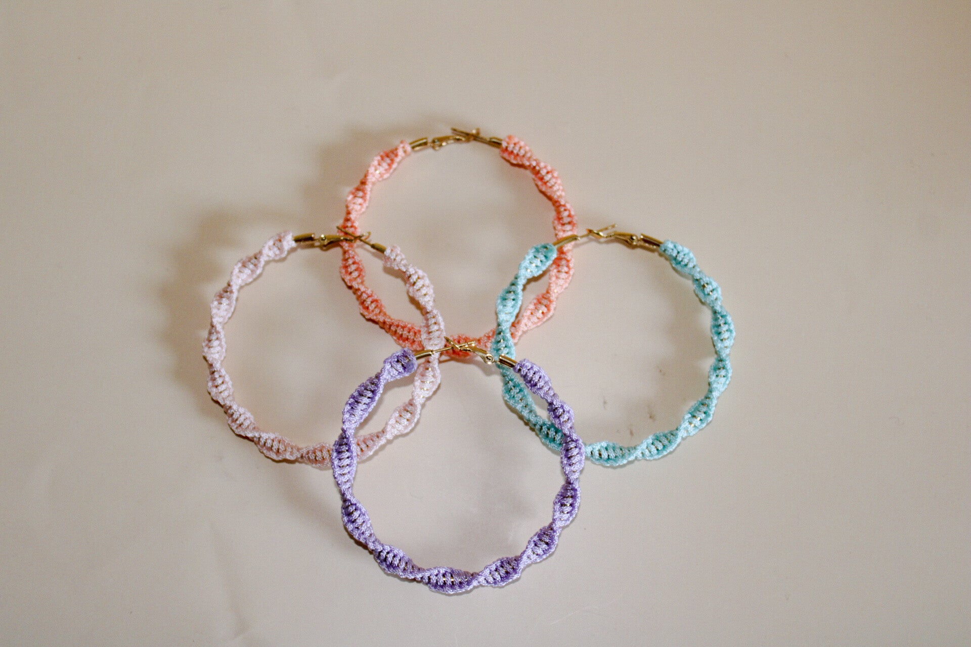 oorbellen - jamie | pastel pink