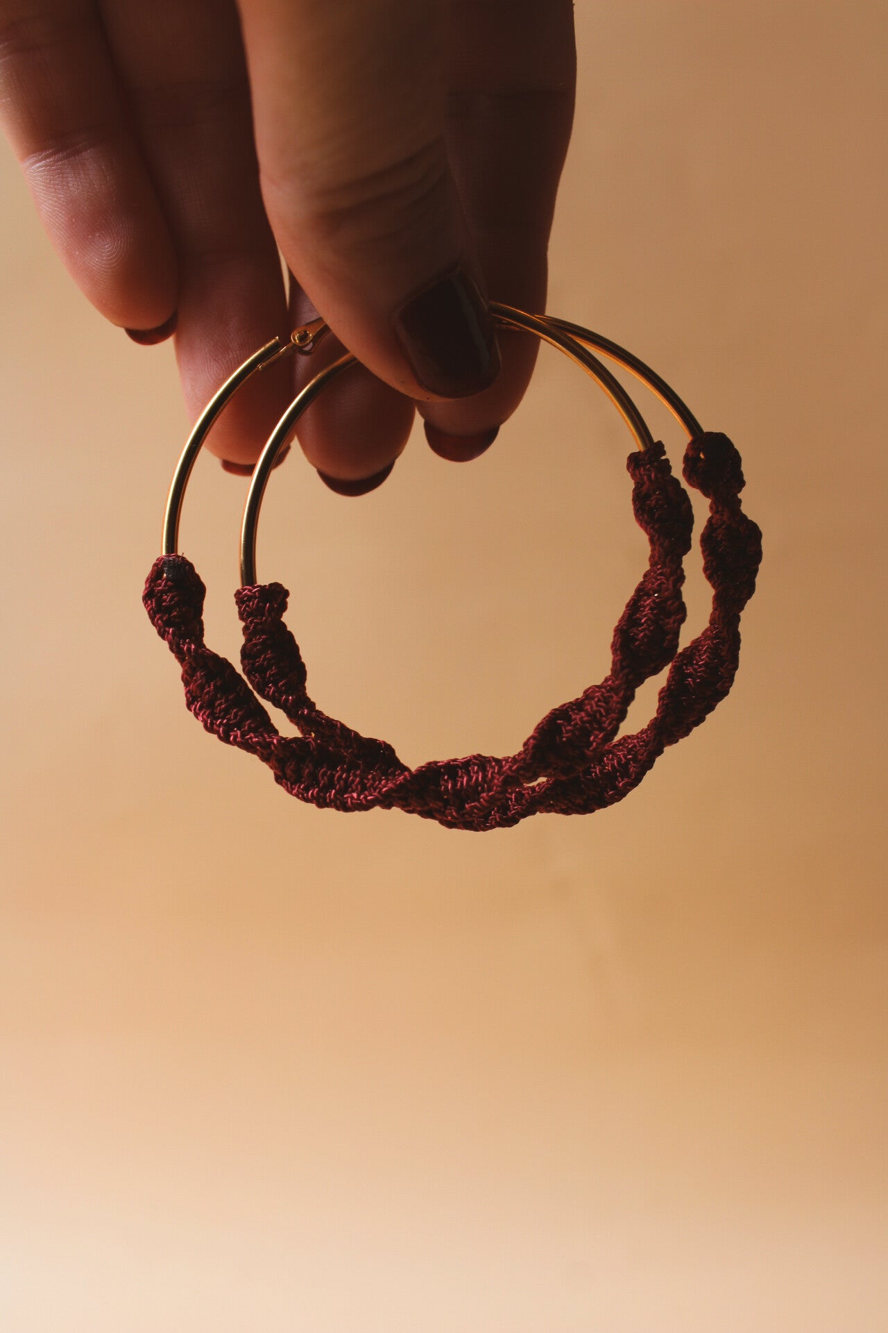 oorbellen - jamie | wine red