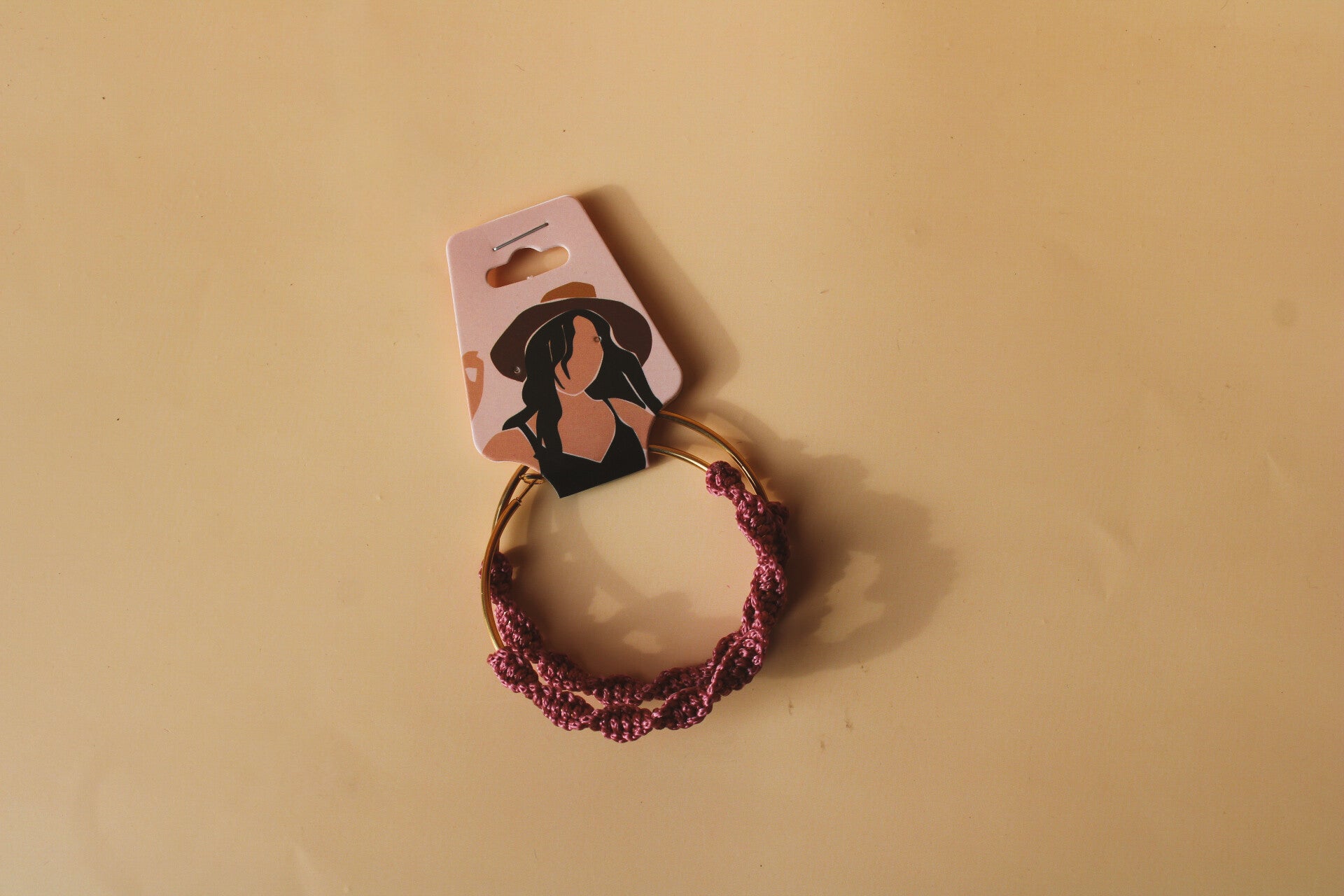 oorbellen - jamie | dark pink