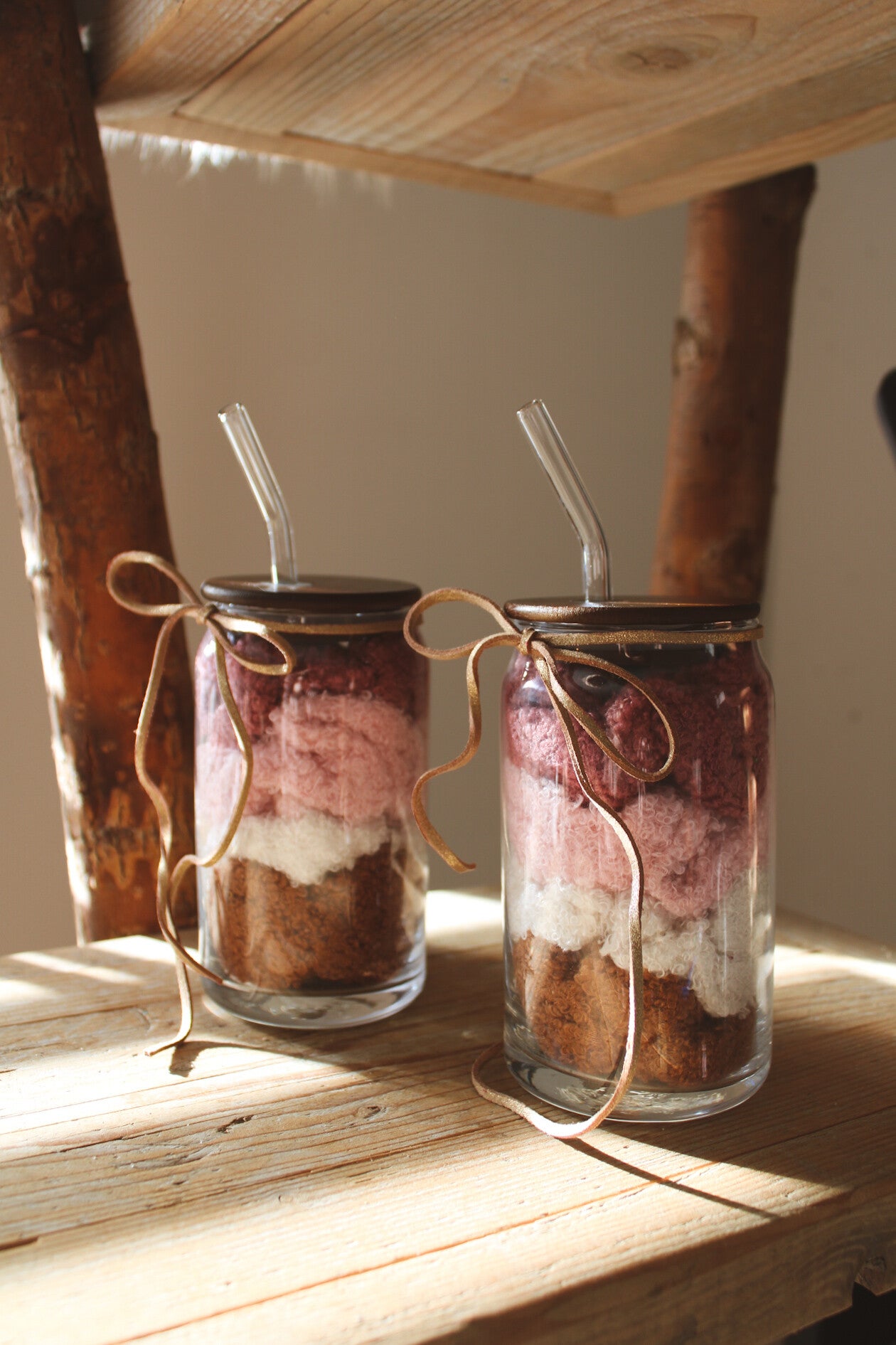 scrunched iced coffee