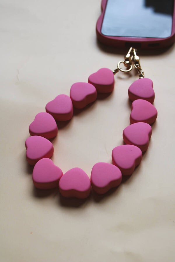 telefoonkoord - candy heart