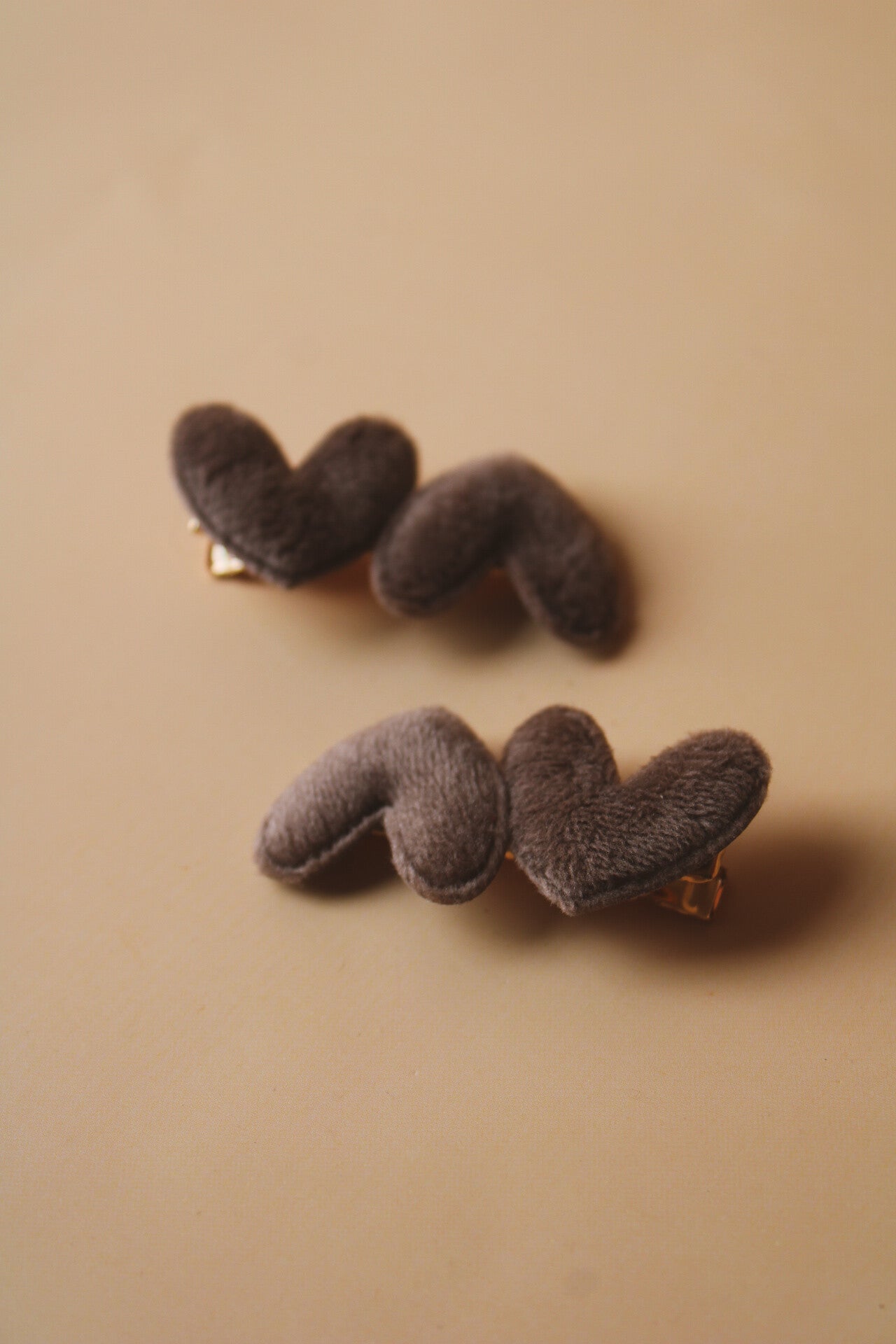 haarspeldjes | hearts dark brown